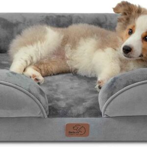 Bedsure Orthopedic Dog Bed – Medium, Grey