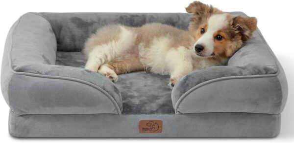 Bedsure Orthopedic Dog Bed – Medium, Grey