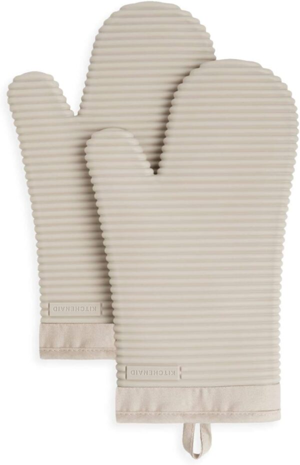 KitchenAid Silicone Oven Mitts – 2-Pack, Milkshake