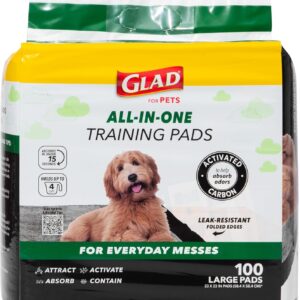 Glad Charcoal Puppy Pads – 100 Count (23"x23")
