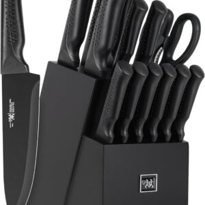 15-Piece Self-Sharpening Knife Set – Black