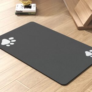 Absorbent Pet Feeding Mat for Food & Water Bowls