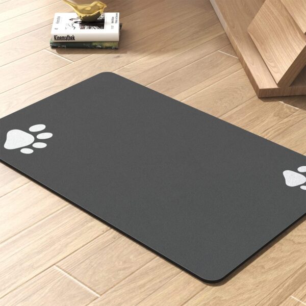 Absorbent Pet Feeding Mat for Food & Water Bowls